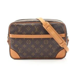 Louis Vuitton Trocadero Monogram Shoulder Bag Canvas Leather Brown